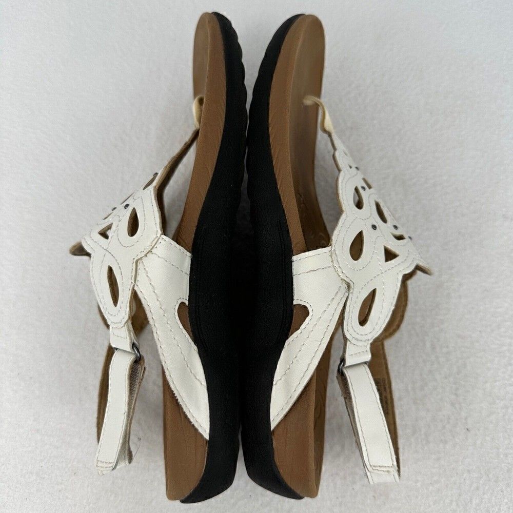 Rockport Ridge Sling Strap White Thong Sandals Womens size 10 - Picture 6 of 8
